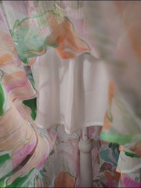 Lost + Wander Painterly Love Maxi Skirt NWT Floral Ruffle Tiered Smocked Medium - Picture 4 of 9